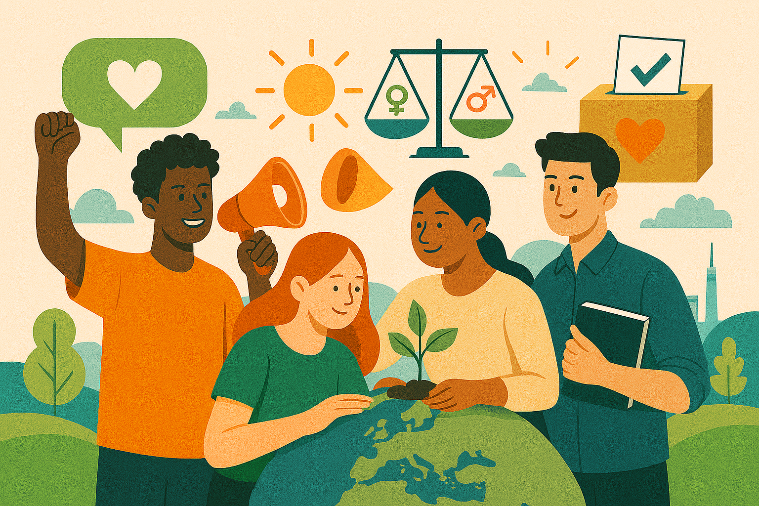 APS Senza Confini Illustrated Banner